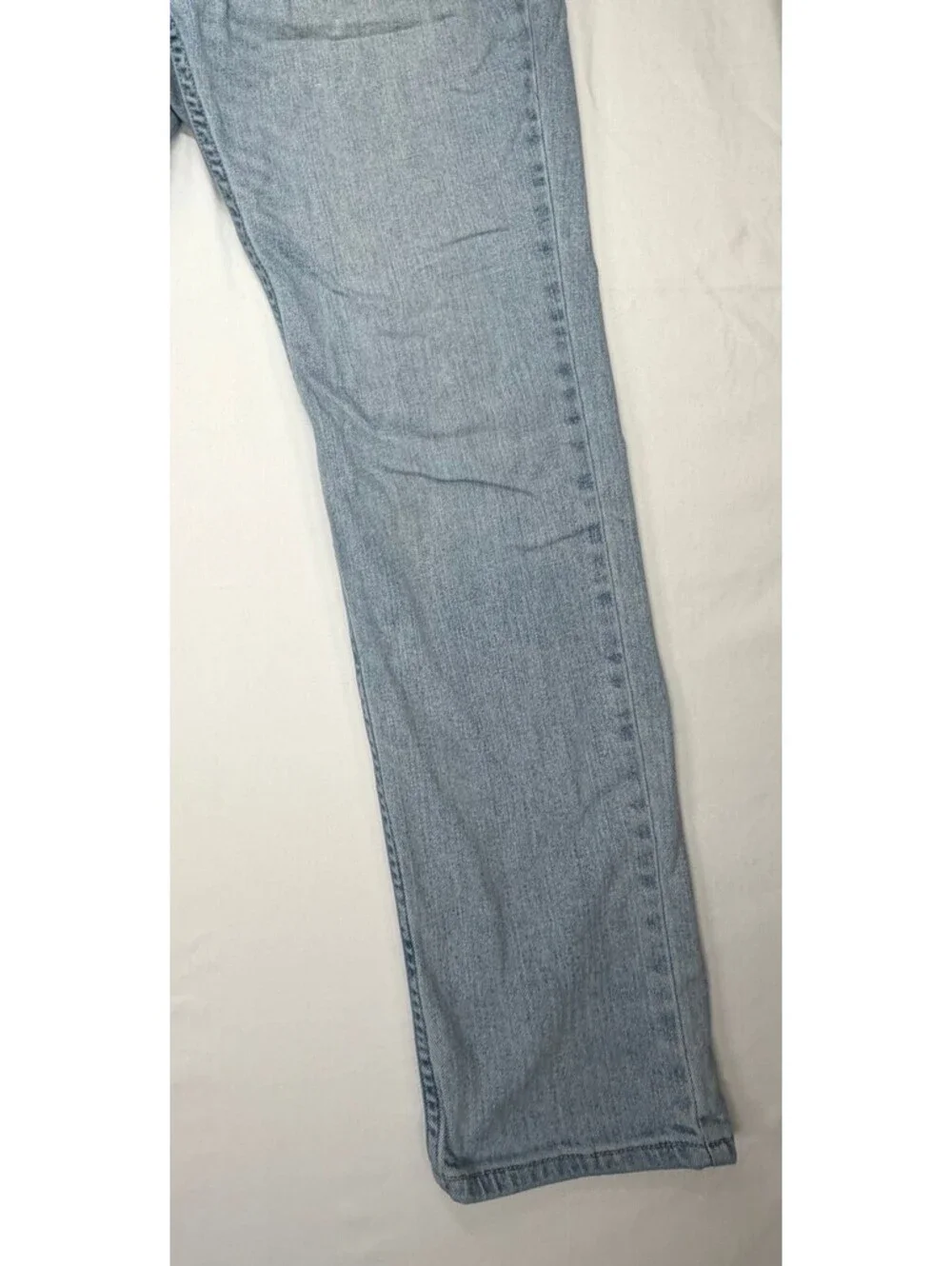 Hollister Men's Skinny Jeans Light Wash Denim Mid-Rise Faded Size 34 Blue